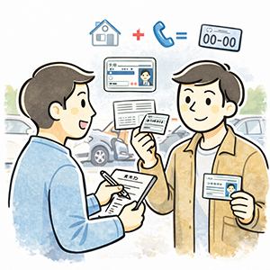 相手方を確認する